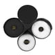 thumbnail image 1 of Restaurantware Bar 7.8 x 6.3 x 2.8 pulgadas Bar vidrio Rimmer 1 con 3 Swing Out compartimentos Cocktail vidrio Rimmer - con esponja para cócteles Bar plástico negro azúcar Rimmer para sal o, 1 of 3