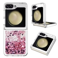 Foxdock - Funda Para Sansung Galaxy Z Flip 6 Con Brillo Líquido, Protección Completa Y Soporte De Anillo Giratorio