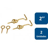 Aldaba Zincada 2"" 2Un. - Lioi