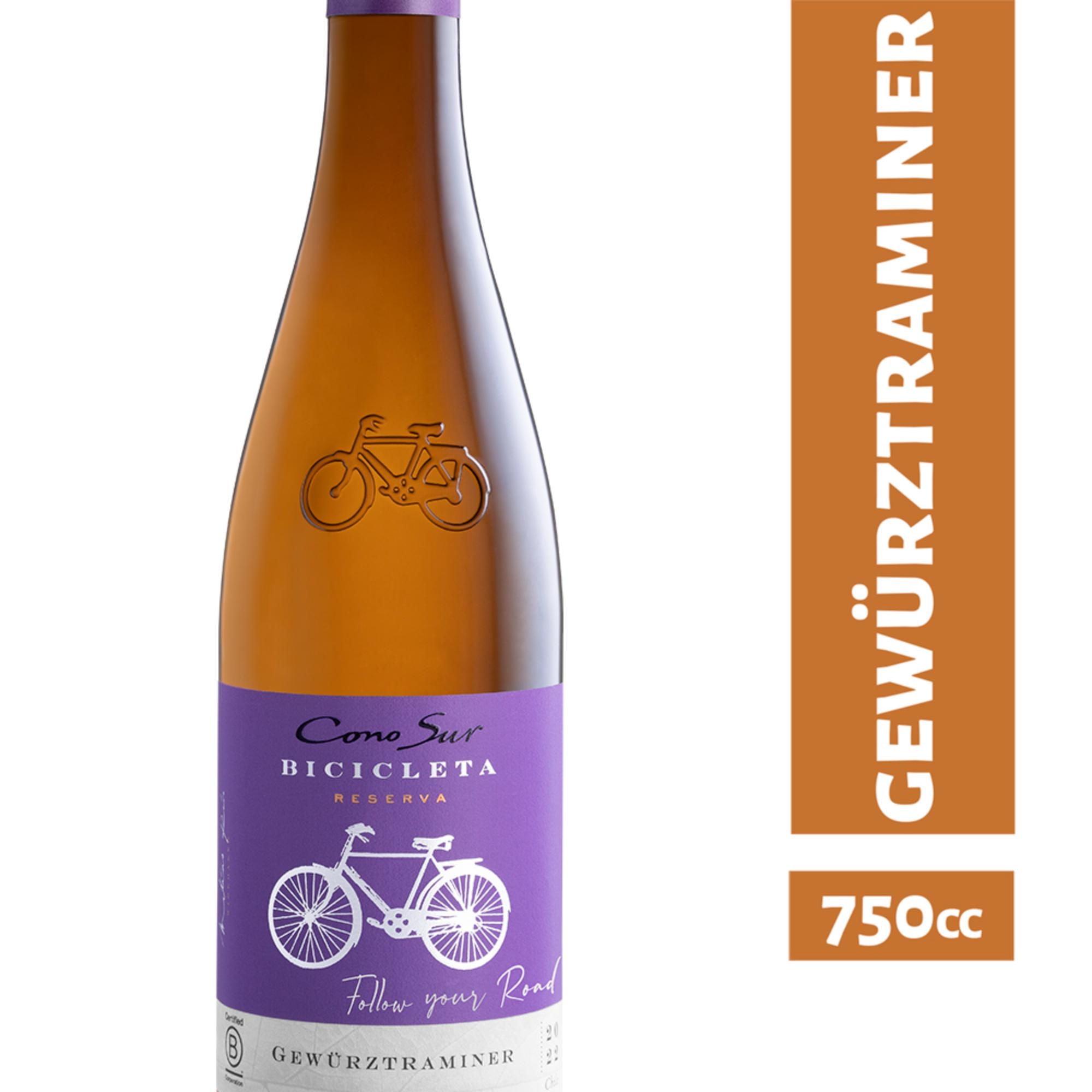Vino Blanco Gewürztraminer 12.5° Botella 750 cc Bicicleta