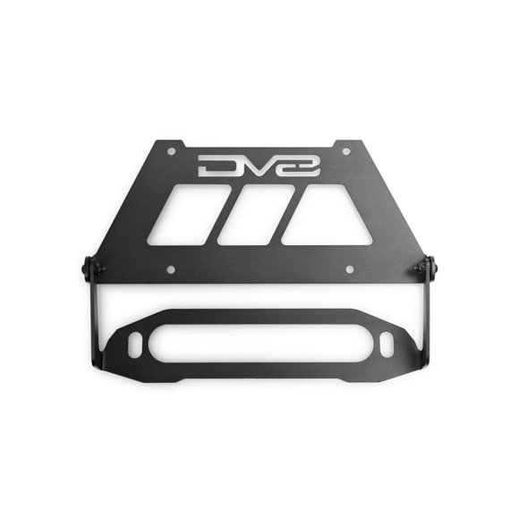 Marco para placa de matrícula DV8 Offroad plegable con guía de cabrestante