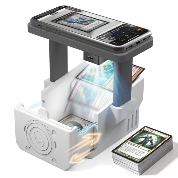 Escáner de Cartas OSTENBIG Pro Max con Soporte y Luz de Relleno para MTG/TCG