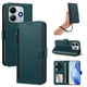 thumbnail image 1 of Funda con Billetera para [Xiaomi Redmi Note 14 4G] con Bolsillo Zipper y Tarjetero Verde pavo real, 1 of 6