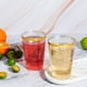 thumbnail image 4 of Vasos de plástico Vplus, 350 ml, con borde dorado, 150 unidades, reutilizables y transparentes, 4 of 6
