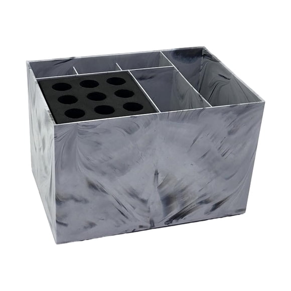 Organizador De Salón, Clips, Cepillo, Caja De Herramientas De Corte De Pelo Para Baño, Hotel, Oficina, Patrón De Mármol Claro