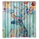 thumbnail image 1 of Cortina de ducha con diseño de ciervos y ganchos, tamaño 66 x 72 pulgadas, 1 of 3