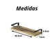 thumbnail image 2 of Estanteria Minimalista Moderna 2 Niveles Flotante De Madera, 2 of 6