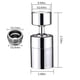 thumbnail image 2 of Aireador para grifo TOEGA giratorio 360° de 2 flujos, ahorro de agua, 2 of 7