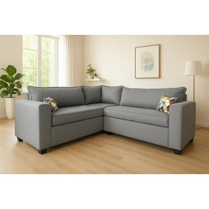 Mexx Muebles - Sofa Seccional Tulum 5 Cuerpos Tela Gris
