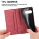 thumbnail image 5 of Funda tipo cartera con bloqueo RFID para Google Pixel 9A Con tapa abatible, portatarjetas, cierre magnético, TPU y soporte Rojo, 5 of 6