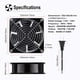 thumbnail image 2 of Ventilador de refrigeración Wathai AC 12038 120 mm x 38 mm 110 V 120 V Dual Ball, 2 of 7