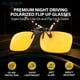 thumbnail image 5 of Gafas De Visión Nocturna Polarizadas Azul Corte Nightwatch Con Clip, 5 of 6