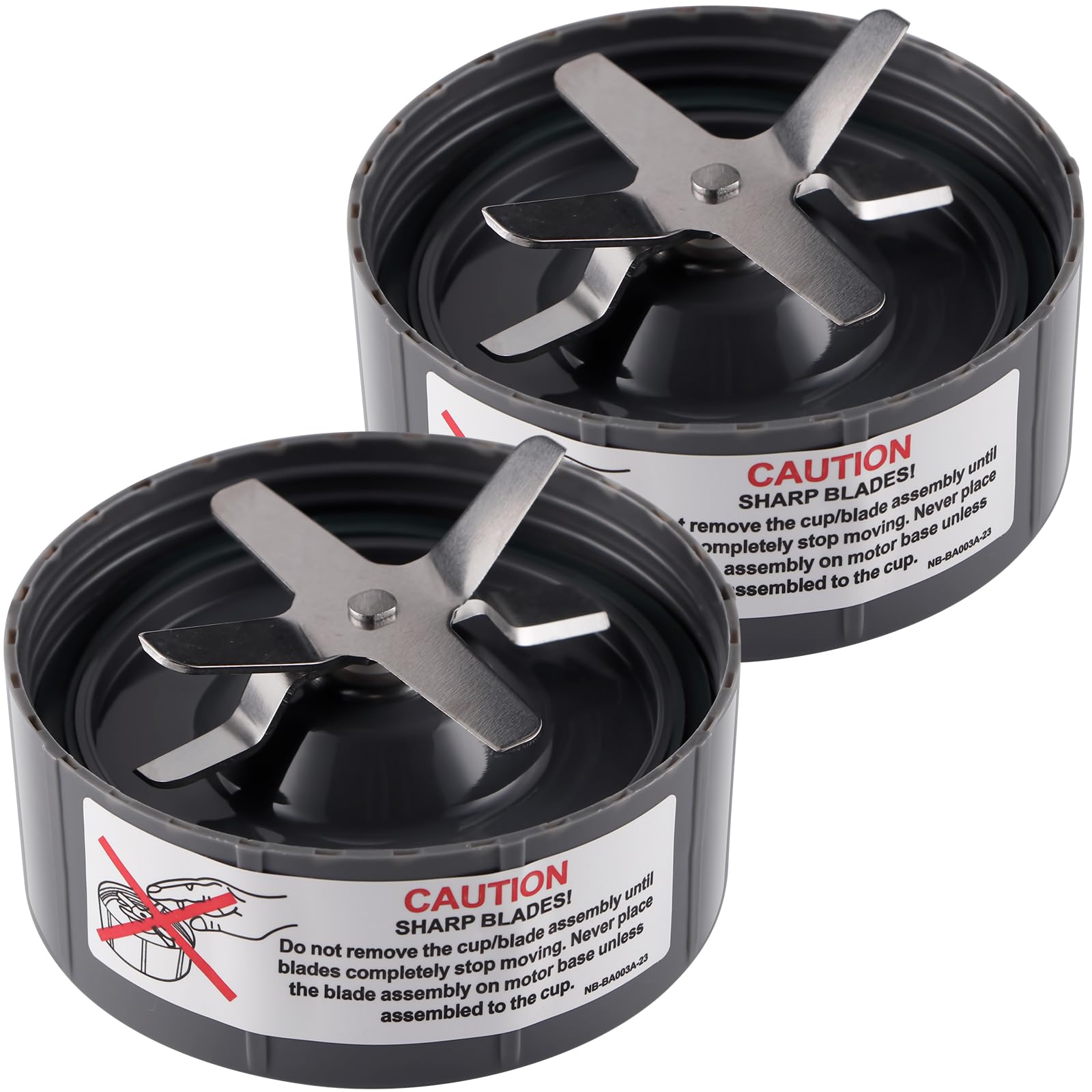 Equust - Paquete De 2 Cuchillas De Repuesto Para Batidora Nutribullet 900 W/600 W