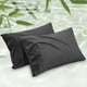 thumbnail image 1 of Juego De 2 Fundas De Almohada Bedsure Cooling Queen Size Color Negro, 1 of 7