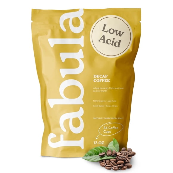 Café Fabula Descafeinado Tostado Oscuro en Grano 350 ml Orgánico