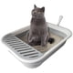 thumbnail image 1 of Caja de arena plegable para gatos, impermeable, de viaje, con entrada baja y pedal antisalpicaduras para gatos de todos los tamaños., 1 of 6