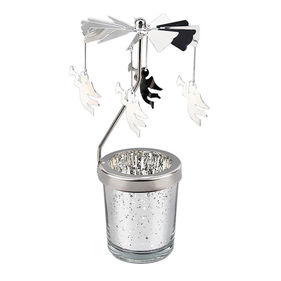 Spinning Tea Light Candle Holder Candelabro Giratorio Para El ángel De La Boda Festiva