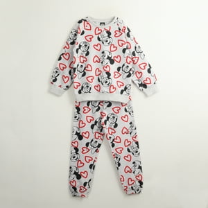 Conjunto Buzo Niña Minnie Hearts Gris Disney