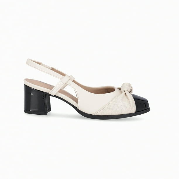 Zapato Mujer Negro/Hueso Danubia 26 Piccadilly