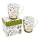 thumbnail image 1 of Juego de 2 tazas de porcelana fina con diseño floral y av..., 1 of 3