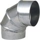 thumbnail image 2 of Codo para tubo de horno, acero galvanizado imperial, 90°, 5 cm de profundidad (paquete de 8), 2 of 2