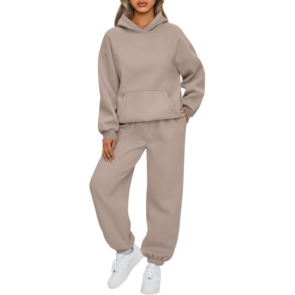 AUTOMET Conjunto de buzo y joggers para mujer, 2 piezas