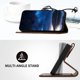 thumbnail image 3 of Funda Flip Premium Fibra de Carbono para iPhone 16 con Soporte y Cierre Marrón, 3 of 6