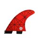thumbnail image 3 of Aletas de surf TOPWAYS G5/G7 rojo, fibra de vidrio, tipo thruster, 3 of 5