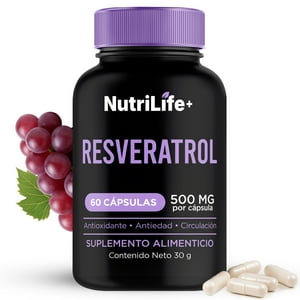 Emetres - Resveratrol Premium 60 Caps Antioxidante Antienvejecimiento Sabor Sin Sabor