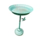 thumbnail image 5 of Plato De Bebedor De Baño De Pájaros Con Soporte De Jardín De Metal Buestra Para Pájaros Para El Patio Del Hogar Azul, 5 of 5