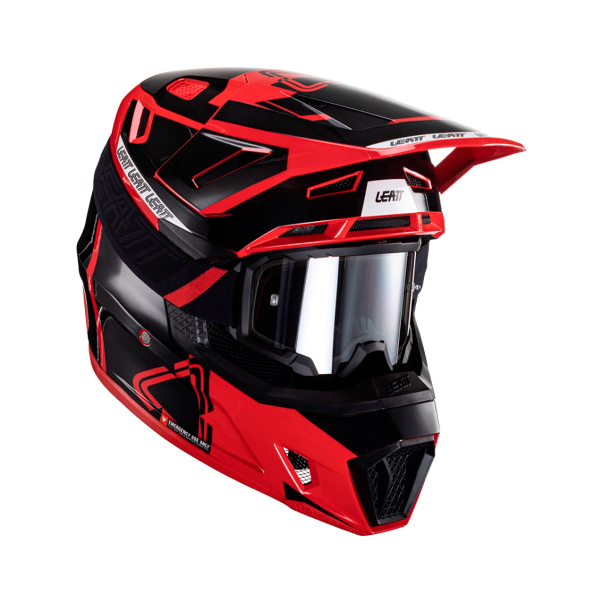 Kit Leatt Casco Con Antiparra Moto 7.5 V24 Rojo Xxl