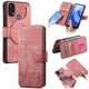 thumbnail image 1 of Funda Billetera Magnética para Motorola Moto E20/E30/E40 Soporte Tarjetas Desmontable Rosa, 1 of 6