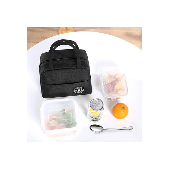 Lonchera Bolsa Térmica De Almuerzo Colación Unisex negro