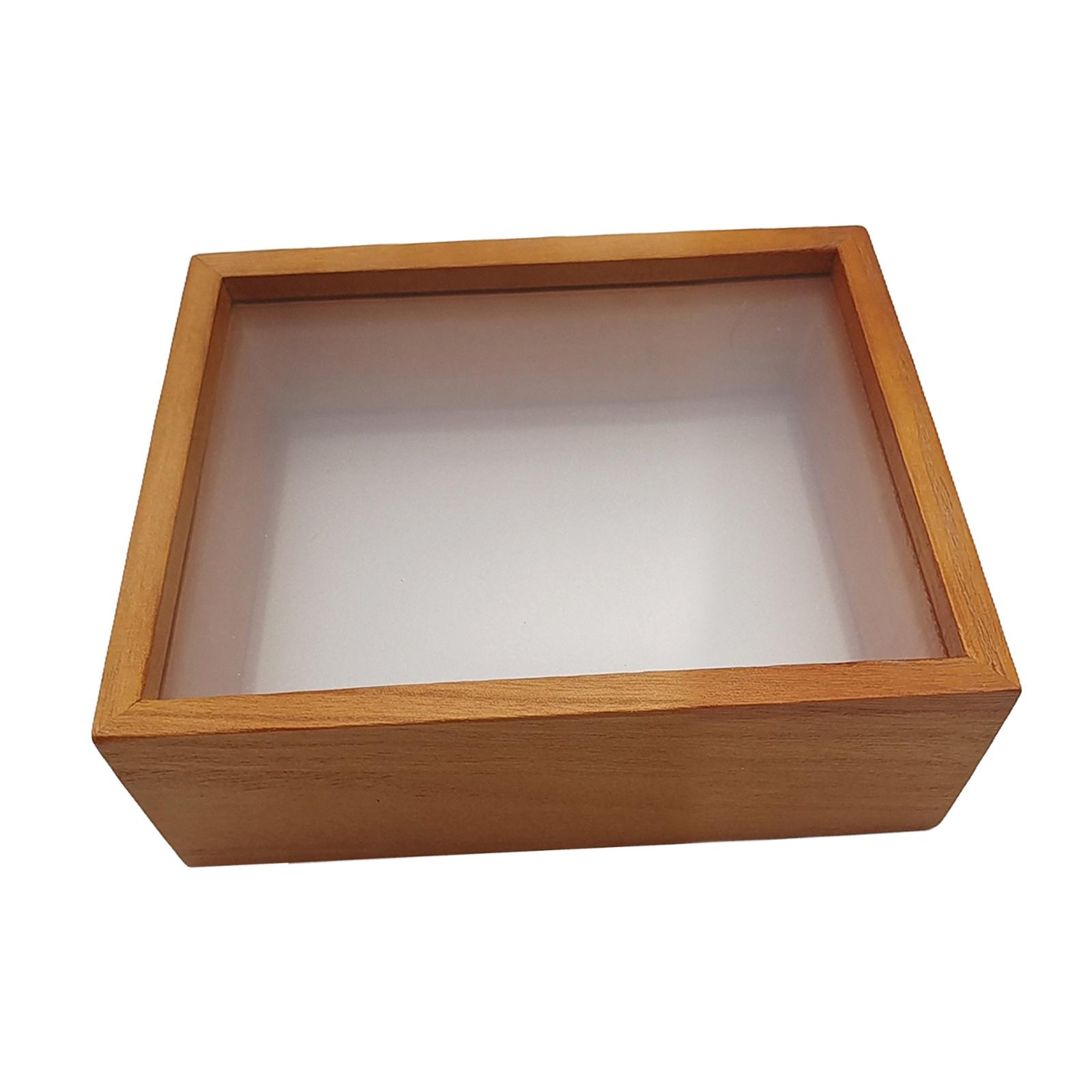 Magideal - Caja De Sombra, Marco De Fotos Rústico, Regalos Diy, Marco De Flores De Madera Prensada, Caja De Memoria Para Manualidades, Medallas De Recuerdo De Fl 6 Pulgadas