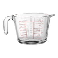 Ioensy - Taza Medidora De Vidrio Resistente Al Calor, Boquilla Transparente Para Barra, Cocina Casera, 21X13.5X11Cm