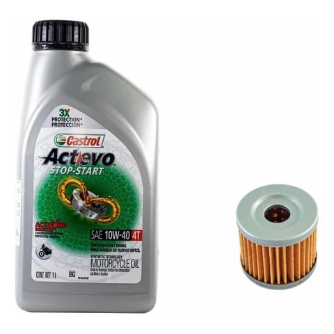 Kit Mantencion Moto Suzuki Gs 150R (Castrol 10W 40 + Filtro)