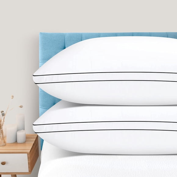 Juego de 2 almohadas DolceLuna Queen Size, alternativa al plumón