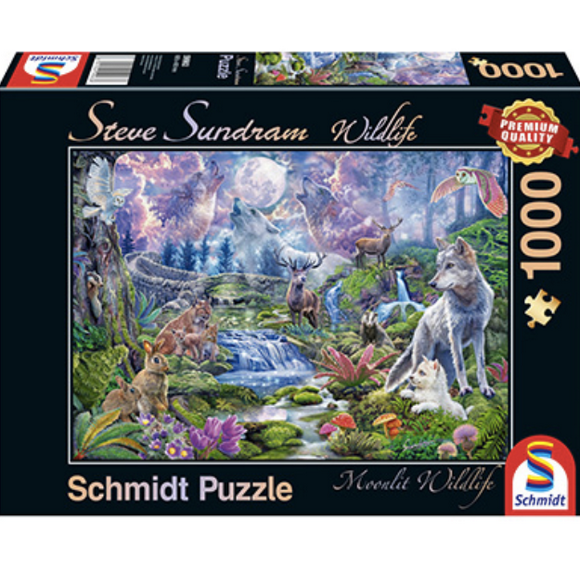Puzzle 1.000 Piezas Fauna Bajo La Luna