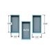 thumbnail image 2 of Shower Niche Trugard Direct, 6 x 13 cm, paquete de 3 unidades, impermeable, azul, 2 of 5