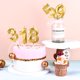 thumbnail image 4 of Vela CAKE CODE 7 cm Oro Número 11 – Pack de 2, 4 of 6