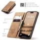 thumbnail image 4 of CaseMe Funda de Cuero para iPhone 17 Pro Max, Funda de Cuero Tipo Billetera con Tarjetero, Cierre Magnético, a Prueba de Golpes, Soporte, Funda Protectora para iPhone 17 Pro Max, Marrón, 4 of 12