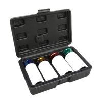 Ioensy - Protector De Tuercas De Rueda, Juego De Llaves De Vaso De Impacto Profundo De Pared Delgada De 17Mm, 19Mm, 21Mm Y 22Mm