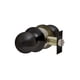 thumbnail image 1 of Cerradura de pomo cilíndrica, simple paso. (Negro mate). SKU: SDP40-BL, 1 of 2