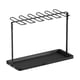 thumbnail image 4 of Organizador De Metal Para Colgar Copas De Vino, Estante De Secado Para Barra De Cocina, Color Negro, 4 of 5