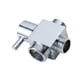 thumbnail image 3 of Desviador de ducha Desviador de agua Fácil de instalar Válvula desviadora de brazo de ducha a prueba de fugas Válvula desviadora de 3 vías para baño Plata, 3 of 5