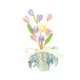 thumbnail image 3 of Adorno De Cristal Con Forma De Flor Para Coche, Accesorio Interior Para Balcón, Escritorio, Flor, 3 of 5
