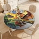 thumbnail image 4 of Bakugan-theme Fitted Round Tablecloths Elastic Edged Table Covers Waterproof Table Cloth for Kitchen Holiday Party Tables Decor 120cm, 4 of 6