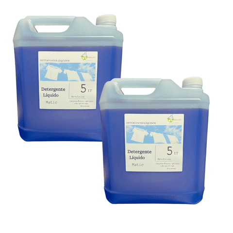 Detergente Liquido Biolab Matic 5 Litros Pack 2 Unidades