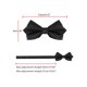 thumbnail image 4 of INSPIRE CHIC Pajaritas Pre-Anudadas a Rayas para Hombre, Fiesta de Boda, Negro, Talla Única, 4 of 5