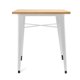 thumbnail image 2 of Mesa Tolix Blanca 60X60 Madera Clara, 2 of 2